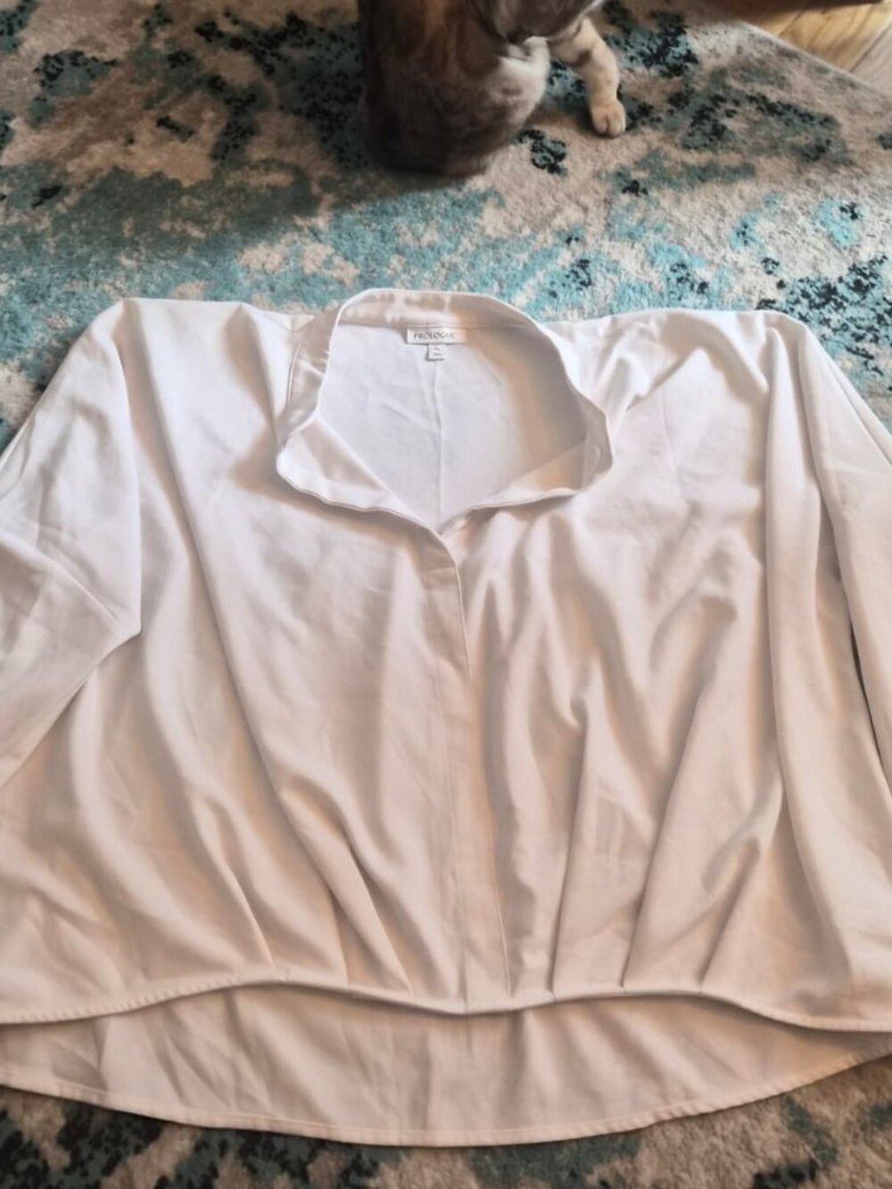 Cropped Popover Blouse
